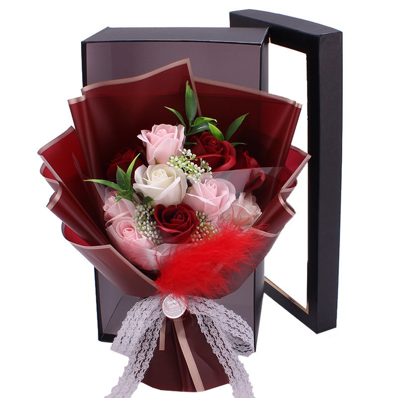 Soap Rose Bouquet Gift Box