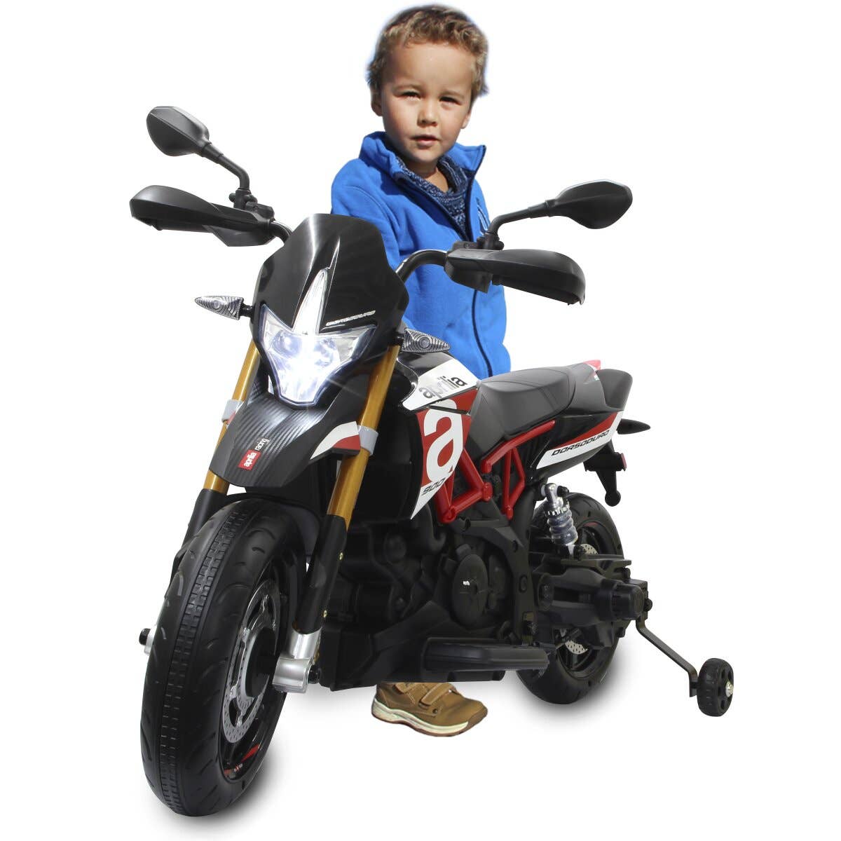 mhw24 - Moto elettrica per bambini Aprilia Dorsoduro 900 12V