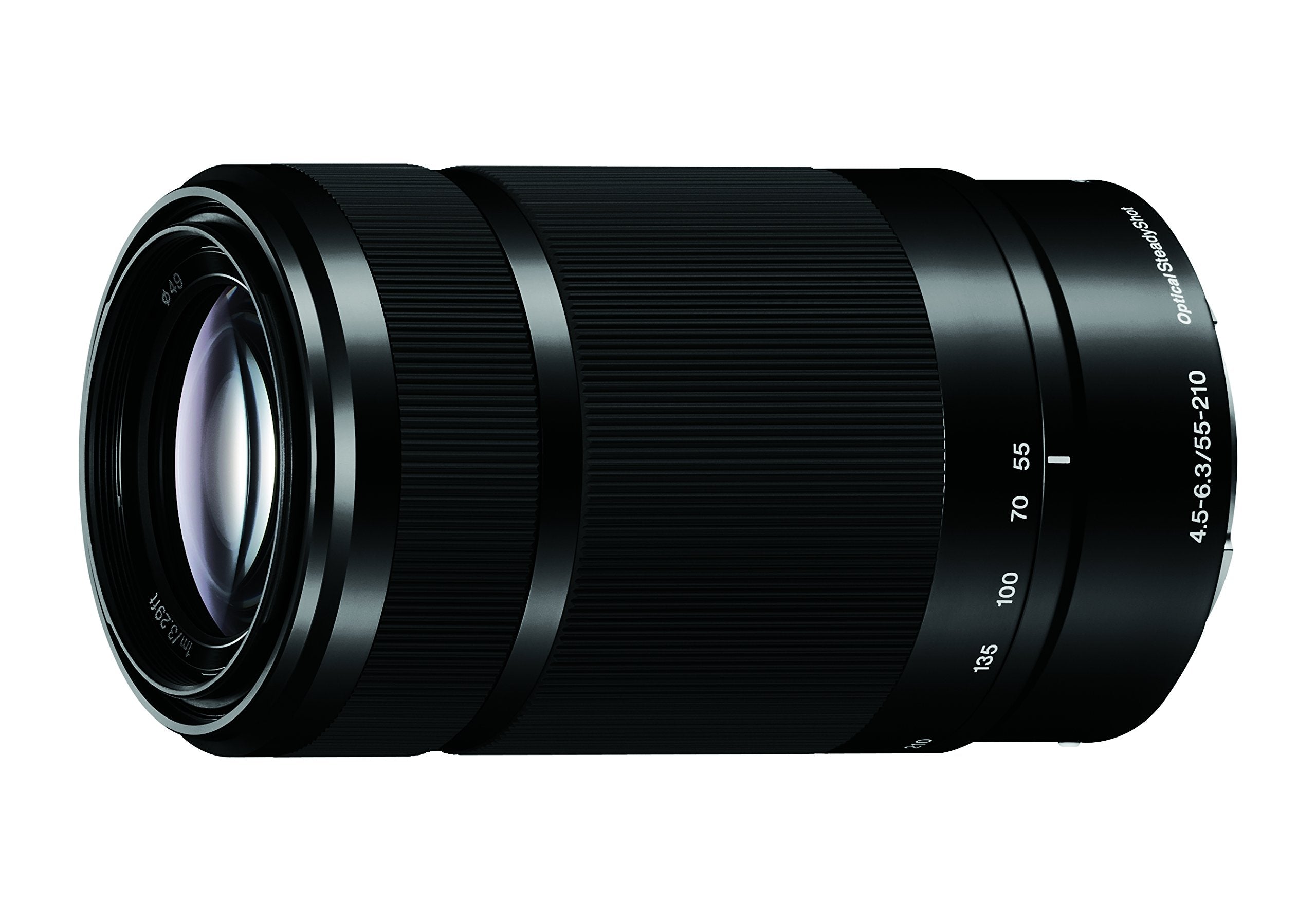 Sony E 55-210mm F4.5-6.3 Lens for Sony E-Mount Cameras - Black (Renewed)