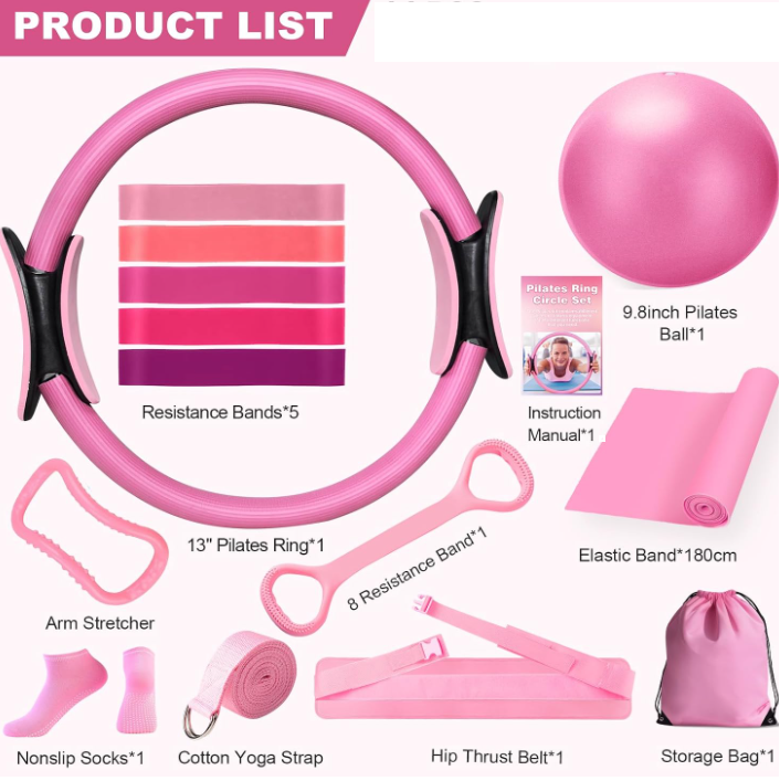 13-teiliges Yoga- & Pilates-Set