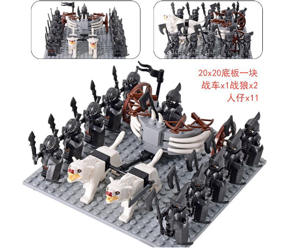 Medieval Haradrim Mammoth Knights Orc War Elephant Set