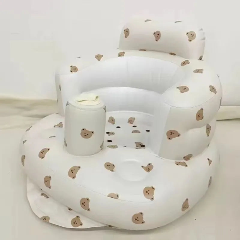 Aufblasbarer Babyhochstuhl zum Essen & Baden