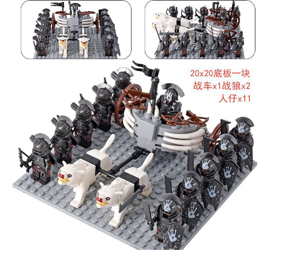 Medieval Haradrim Mammoth Knights Orc War Elephant Set