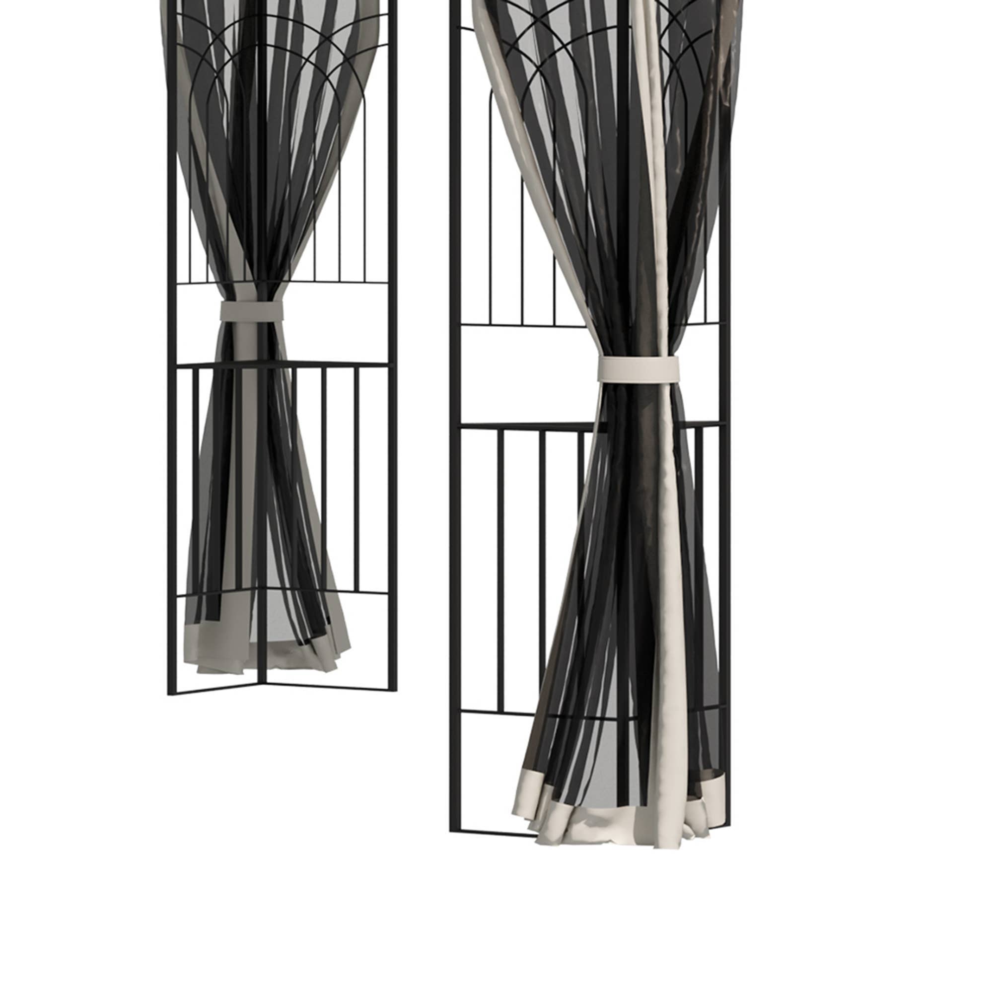 MH Handel GmbH - Padiglione da giardino con doppio tetto Padiglione Tenda da giardino Tendone da festa: Beige / 300L x 300P x 270A m