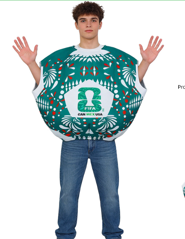 World Cup Trophy Costume for Fun Football Fan Party Cosplay Outfit