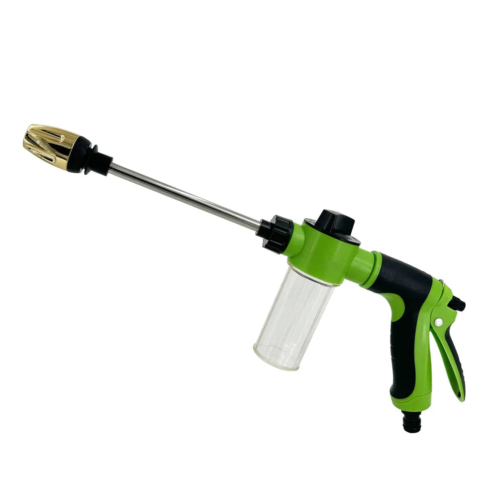 Portable High-Pressure Water Gun Adjustable Metal Cleaning Car Wash Machine Garden Watering Hose Nozzle Sprinkler Foam Water Gun