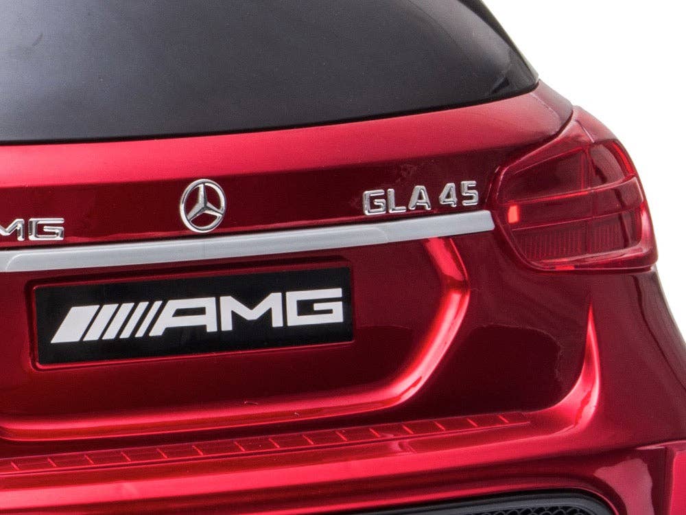 SchnappFreude - Auto elettrica per bambini Mercedes AMG GLA 45 con licenza: Rot
