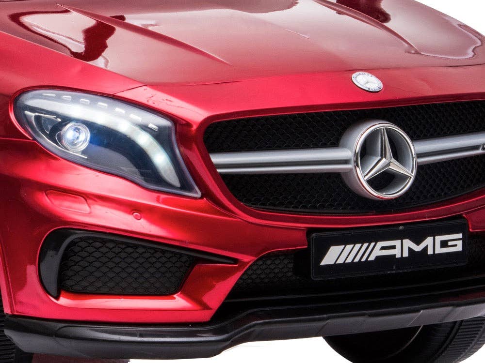 SchnappFreude - Auto elettrica per bambini Mercedes AMG GLA 45 con licenza: Rot