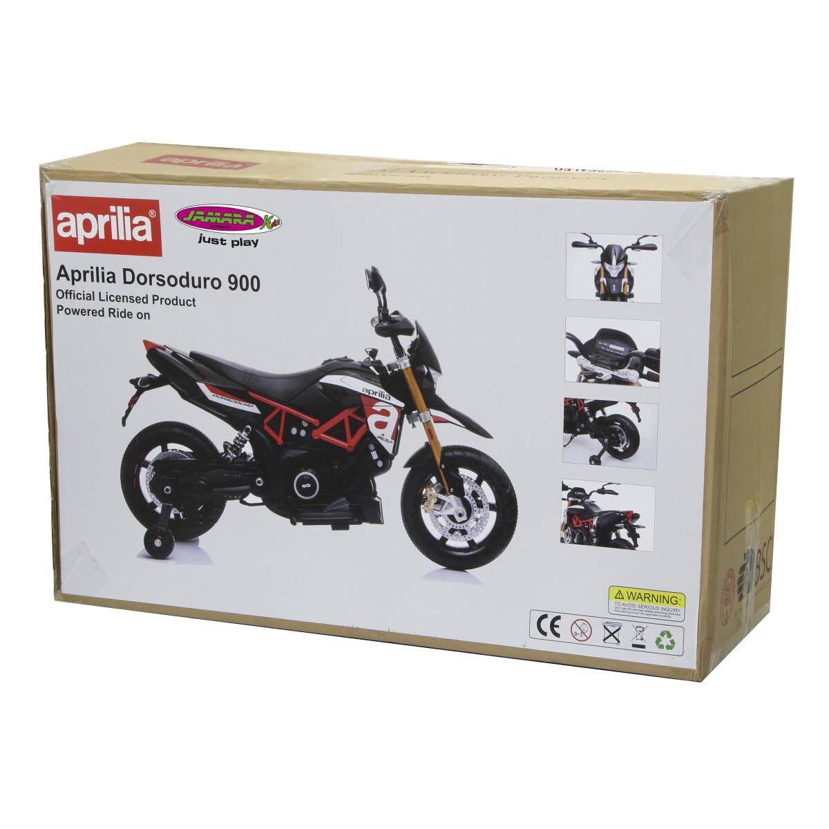 mhw24 - Moto elettrica per bambini Aprilia Dorsoduro 900 12V