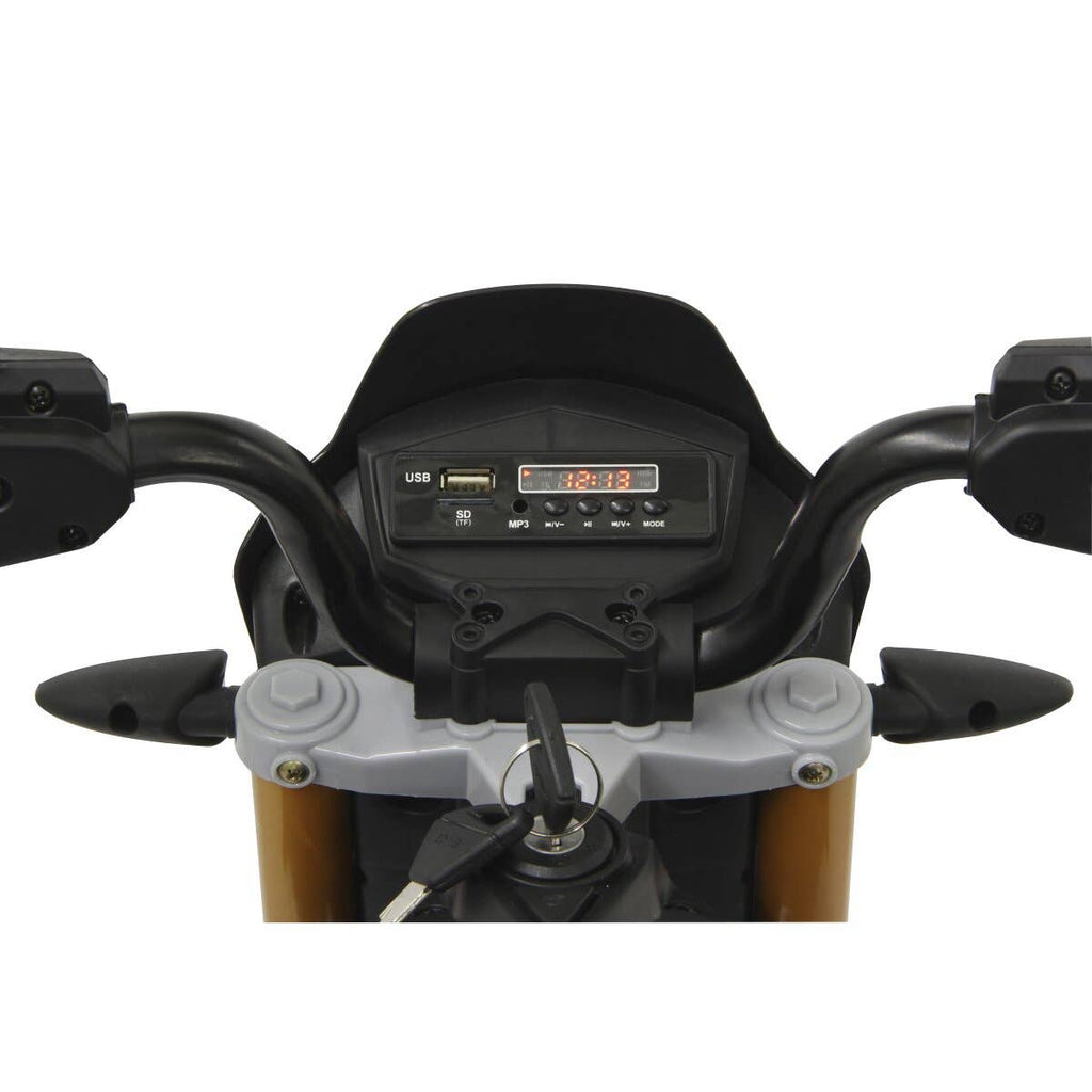 mhw24 - Moto elettrica per bambini Aprilia Dorsoduro 900 12V