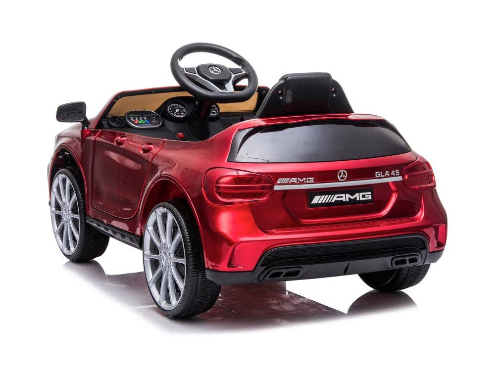 SchnappFreude - Auto elettrica per bambini Mercedes AMG GLA 45 con licenza: Rot