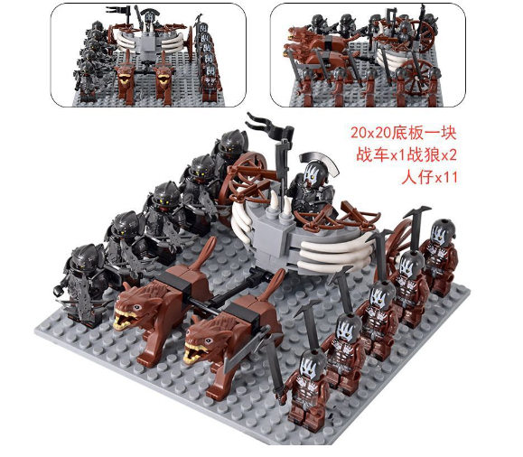 Medieval Haradrim Mammoth Knights Orc War Elephant Set