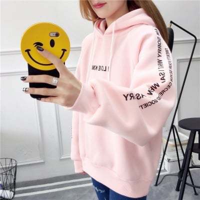 Velvet Padded Long-Sleeved Plus Jacket