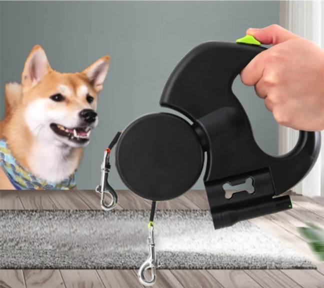 Auto-Doppelleine für Hunde