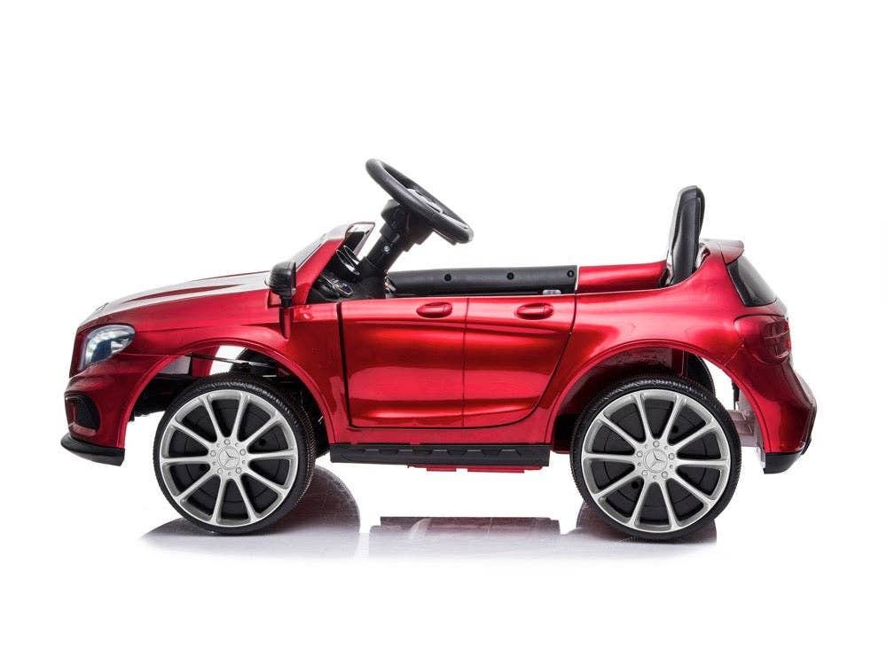 SchnappFreude - Auto elettrica per bambini Mercedes AMG GLA 45 con licenza: Rot